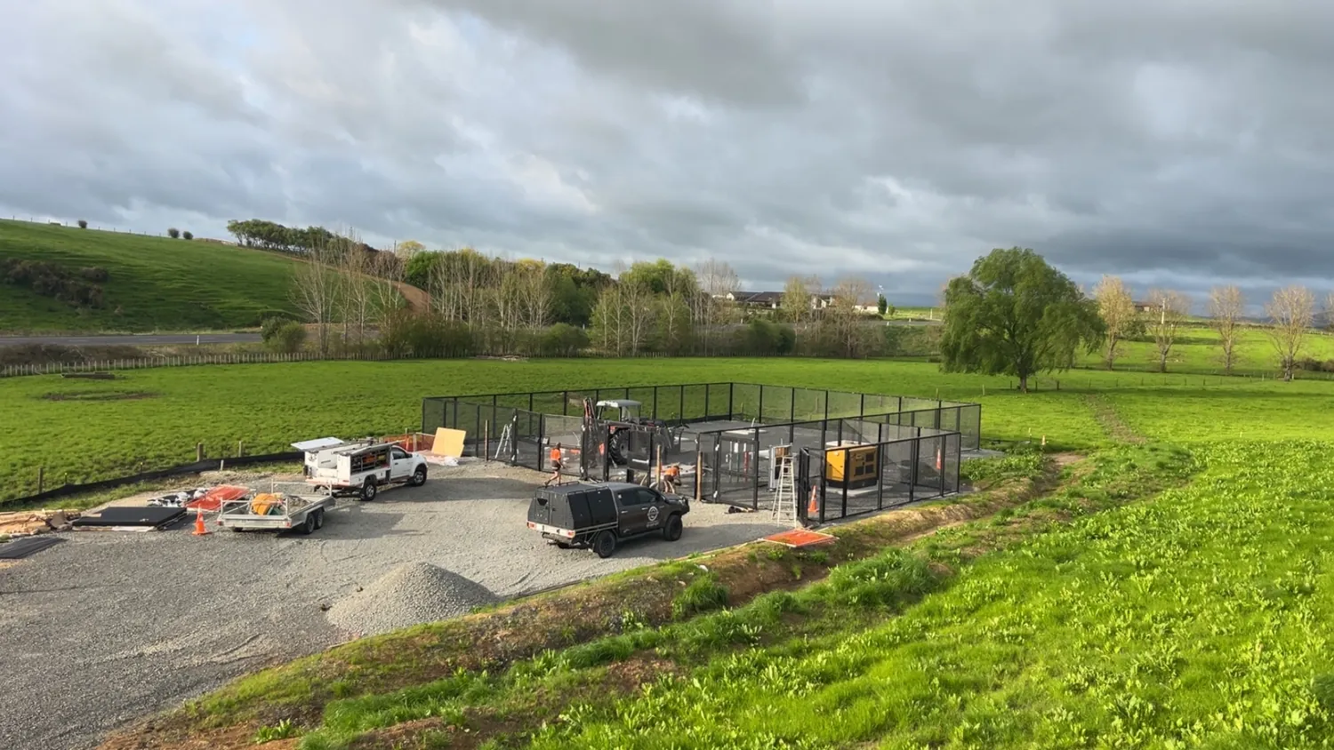 Emergency fencing in the Waikato
